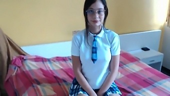 I Record My Cousin'S Schoolgirl Antics And End Up Performing Oral Sex On Her