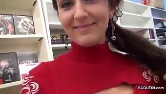 Temporary Worker Gets Fucked Hard And Cum Inside A Video Store In This Xxx Clip