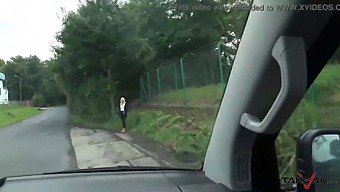 Blonde Woman Gets Picked Up And Loudly Moans During Doggy-Style Sex