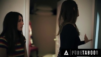 Sneaky Sex: Young Virgin Teen'S Forbidden Encounter With Older Femdom Stepsister