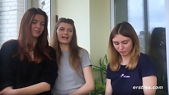Erotic Threesome With A Sexy Girl Resulting In Lesbian Intimacy