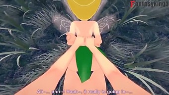 Tinker Bell And Another Fairy Engage In Sexual Activity With A Male Fairy In Front Of Another Fairy | Peter Pank | Short (Full On Red)