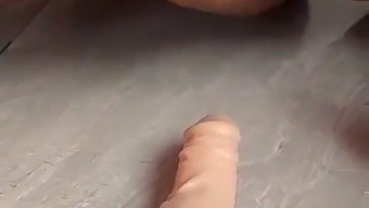 Big Booty Bbw Enjoys Intense Penetration With Large Dildo