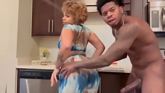Big Cock 18-Year-Old Gets Kinky In The Kitchen